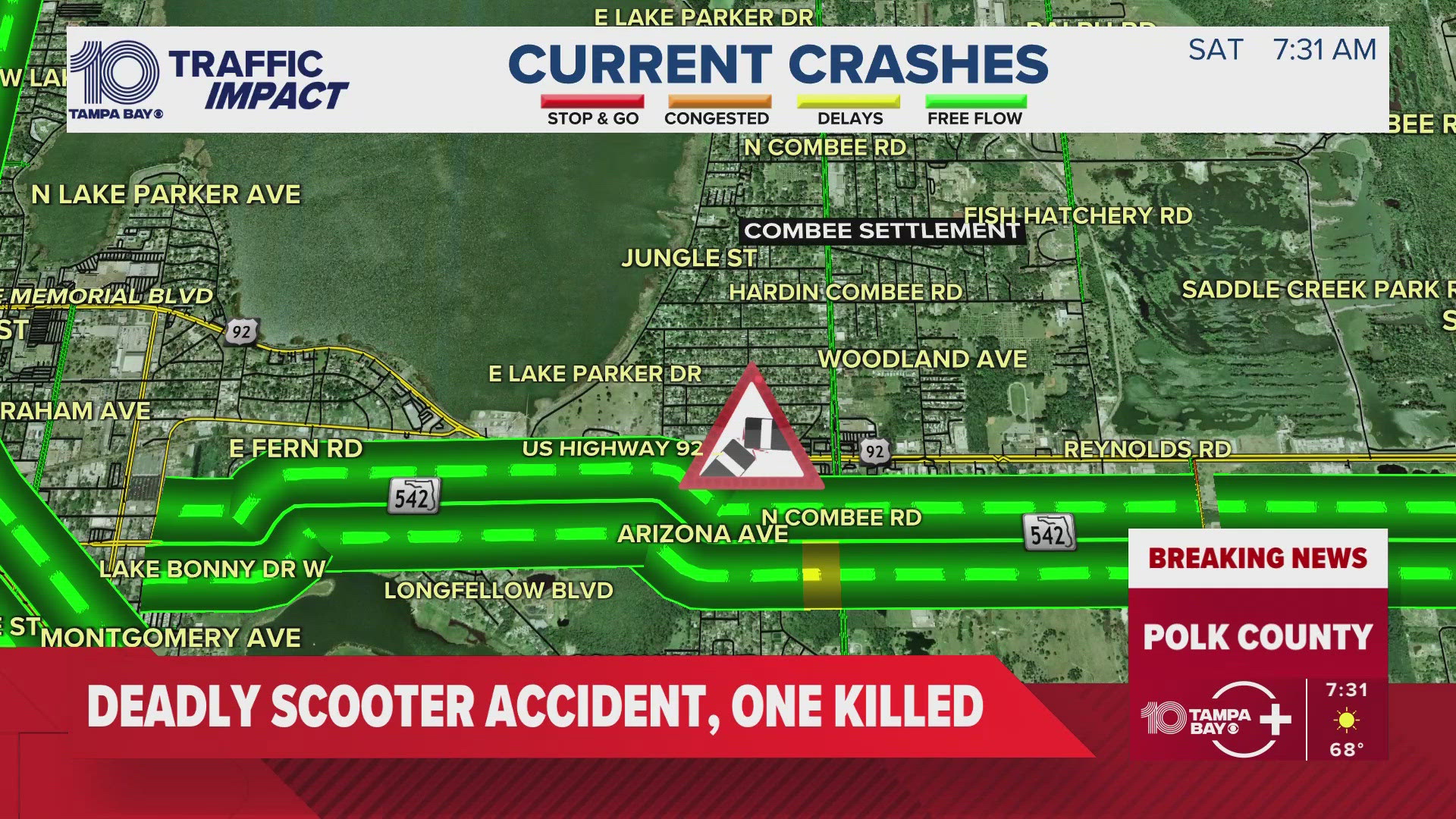 Man riding electric scooter dead after being hit by car on Memorial ...