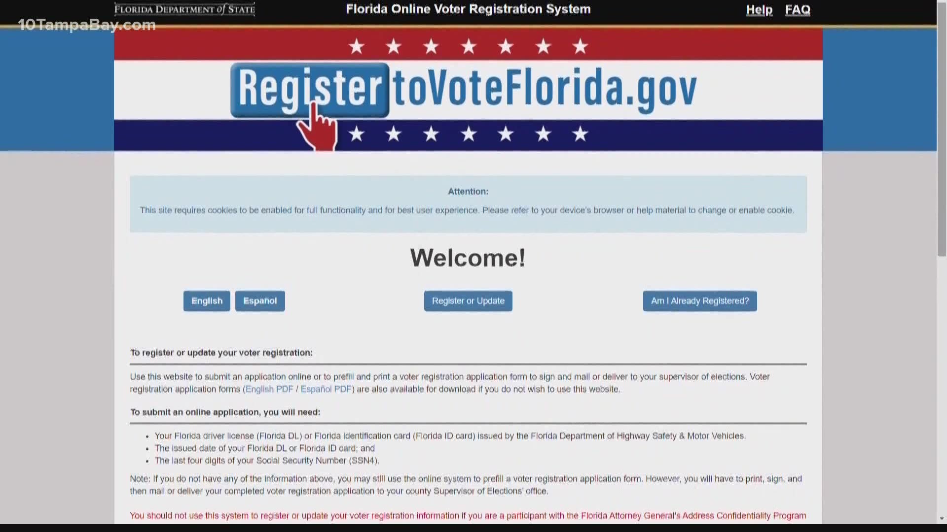 A federal judge will rule Thursday on whether to extend the Florida voter registration deadline.
