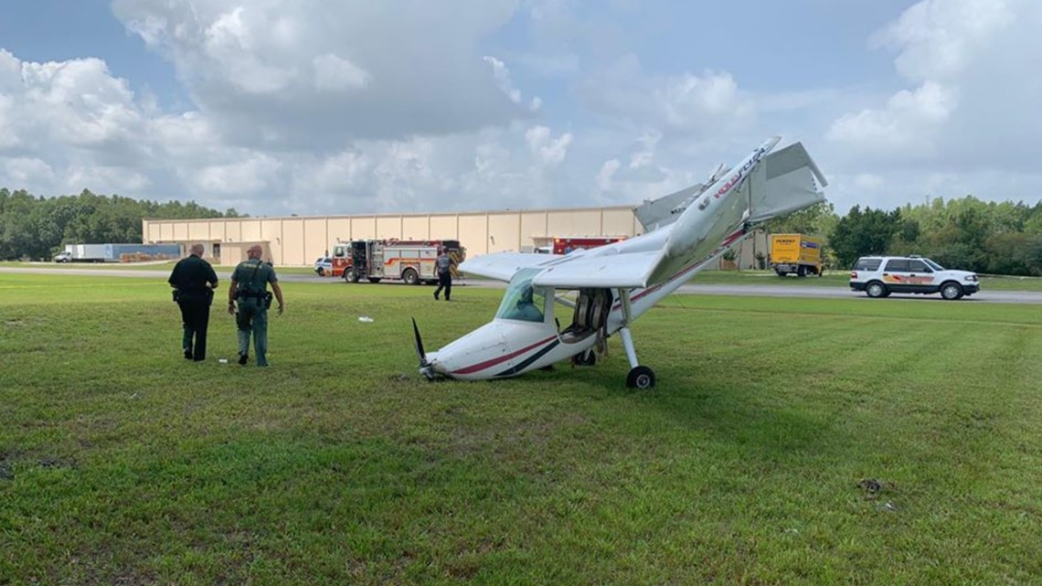 Plane crashes while taking off at Tampa North airport