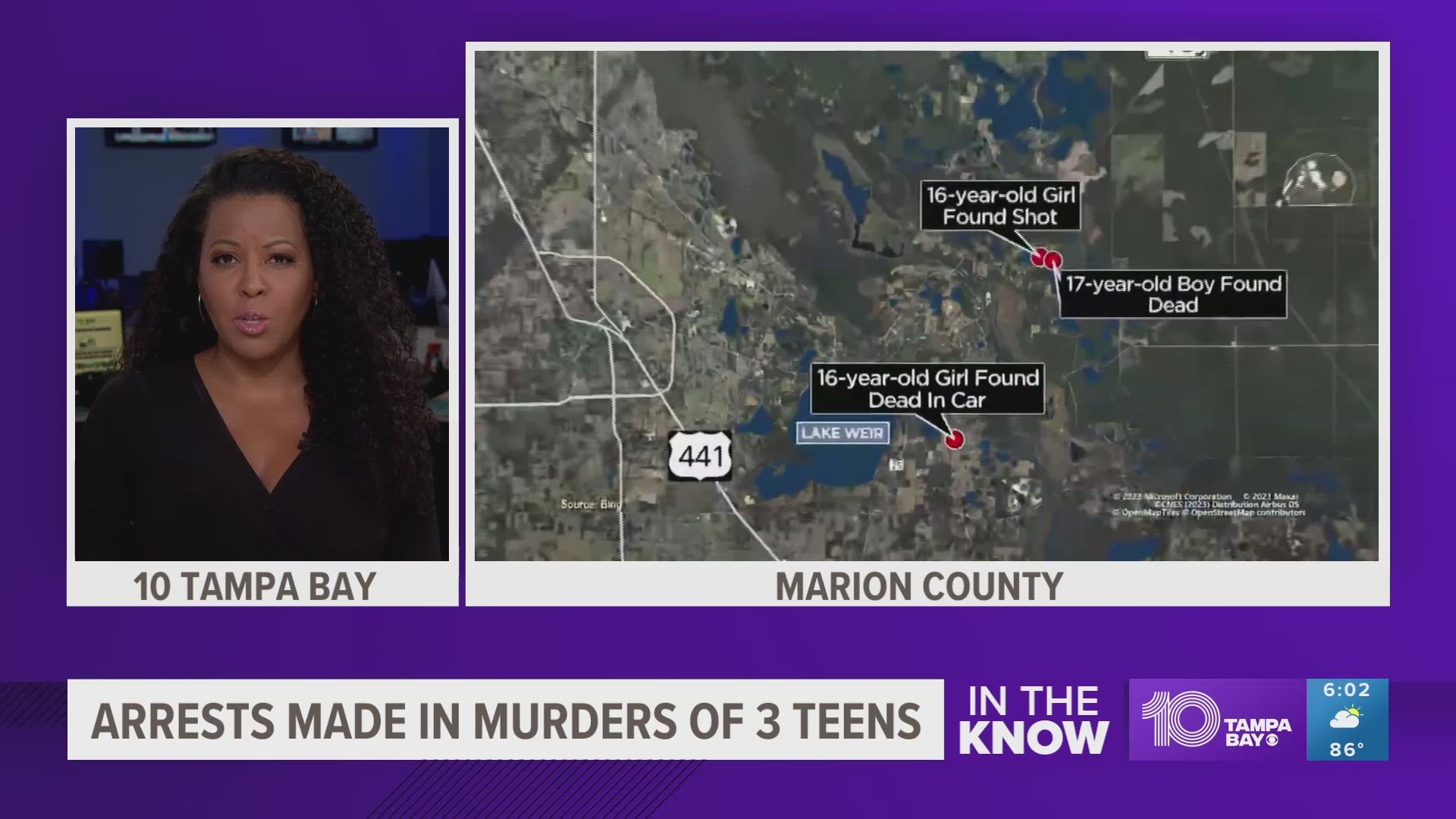 Two juveniles, including the 12-year-old, were arrested in connection to the murders. Deputies are still searching for the third teen.