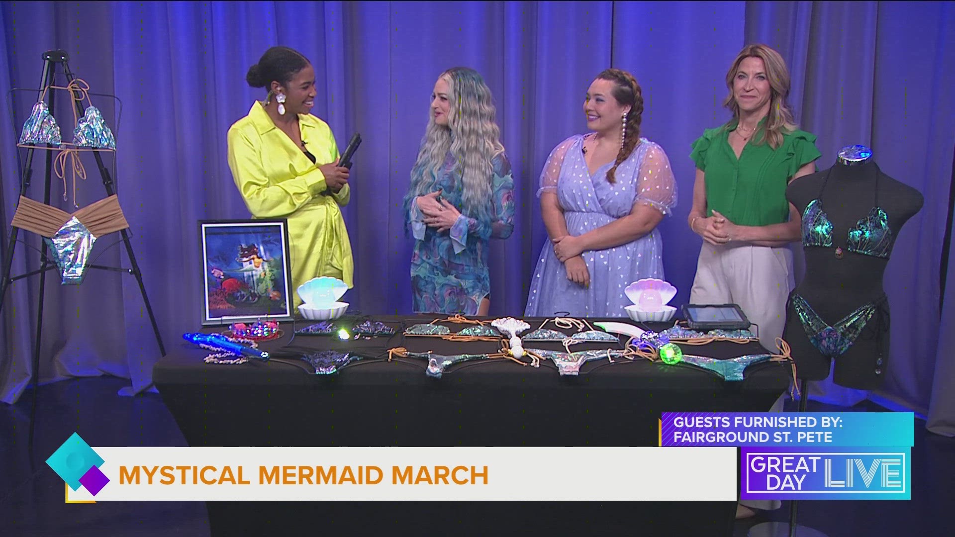 Trade your feet for fins and enjoy a month of mermaid fun at Fairgrounds St. Pete. Head to www.fairgrounds.art