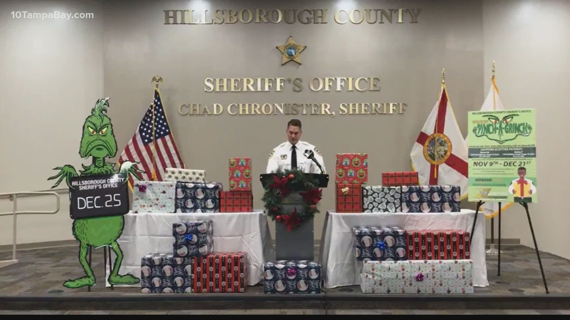 The sheriff's office will let residents have packages shipped to designated offices to be picked up later.