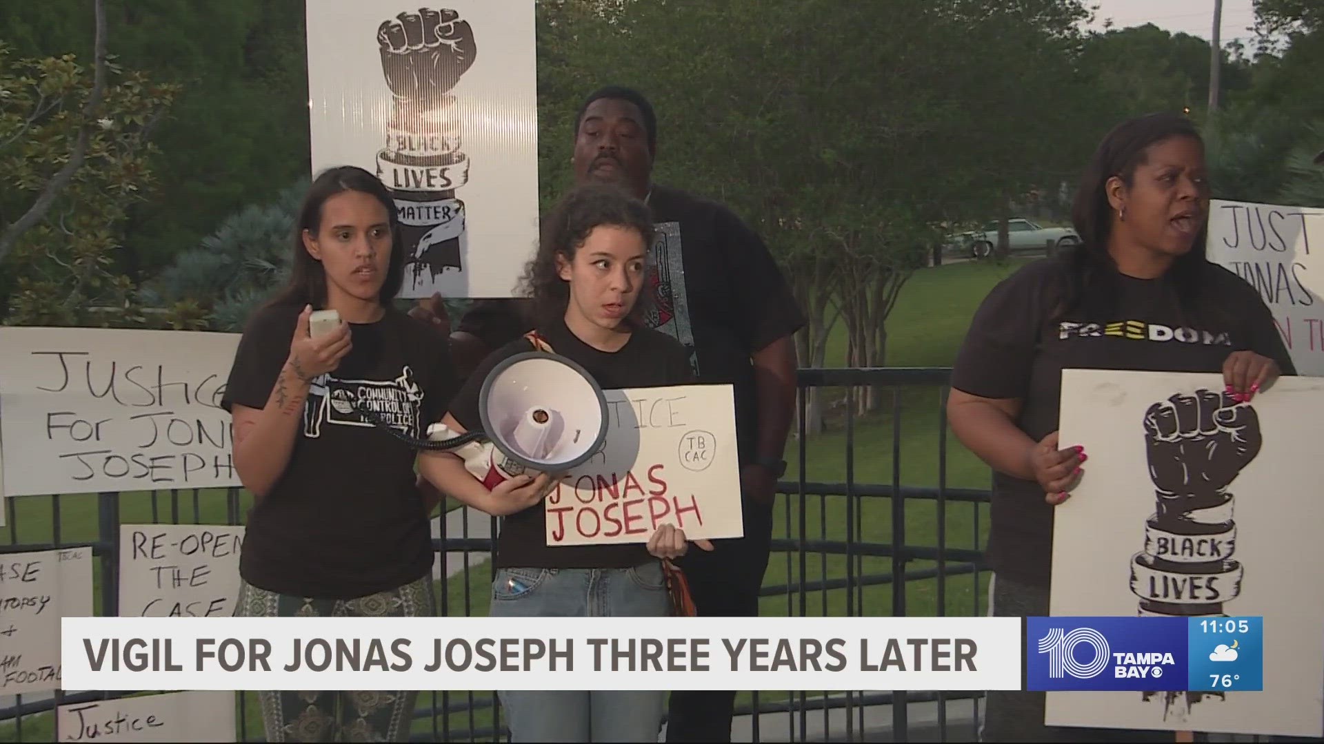 Tampa Police say three years ago, Jonas Joseph pointed a gun at officers who then opened fire.