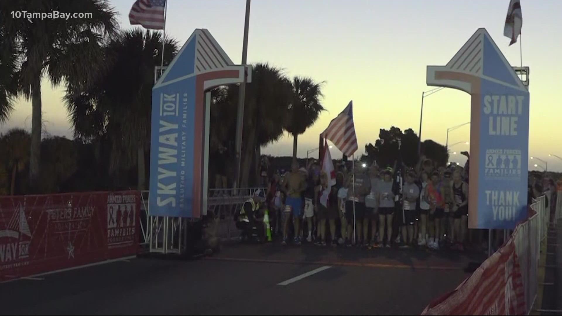 Skyway 10K coverage Racers catch a beautiful sunrise on way to the