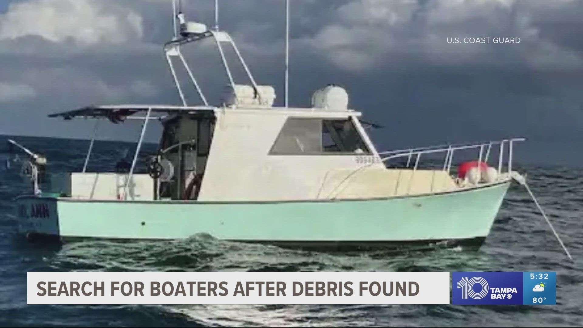 A fish bin believed to be part of the Carol Anne boat was found about 18 miles off the coast of St. Augustine Sunday. The boaters have been missing for over a month.