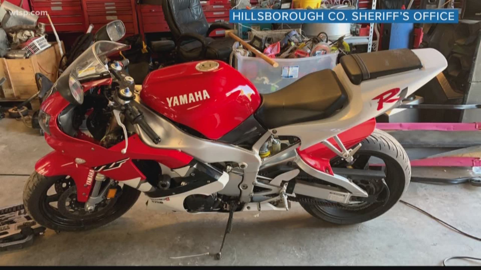 Hillsborough County Sheriff's deputies are still trying to track down the owners of the motorcycles, cars and parts.