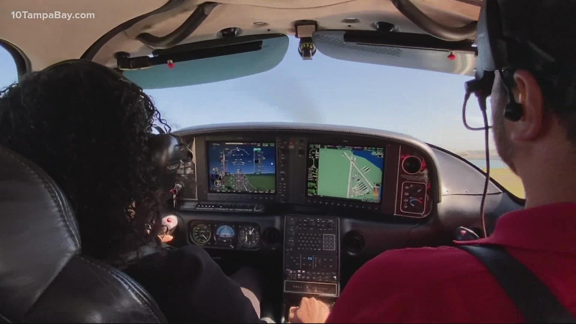 The word's first all-woman air show was held in Tampa at Peter O. Knight Airport.