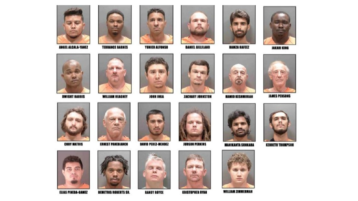 Sarasota Sheriff 23 men arrested in child predator sting