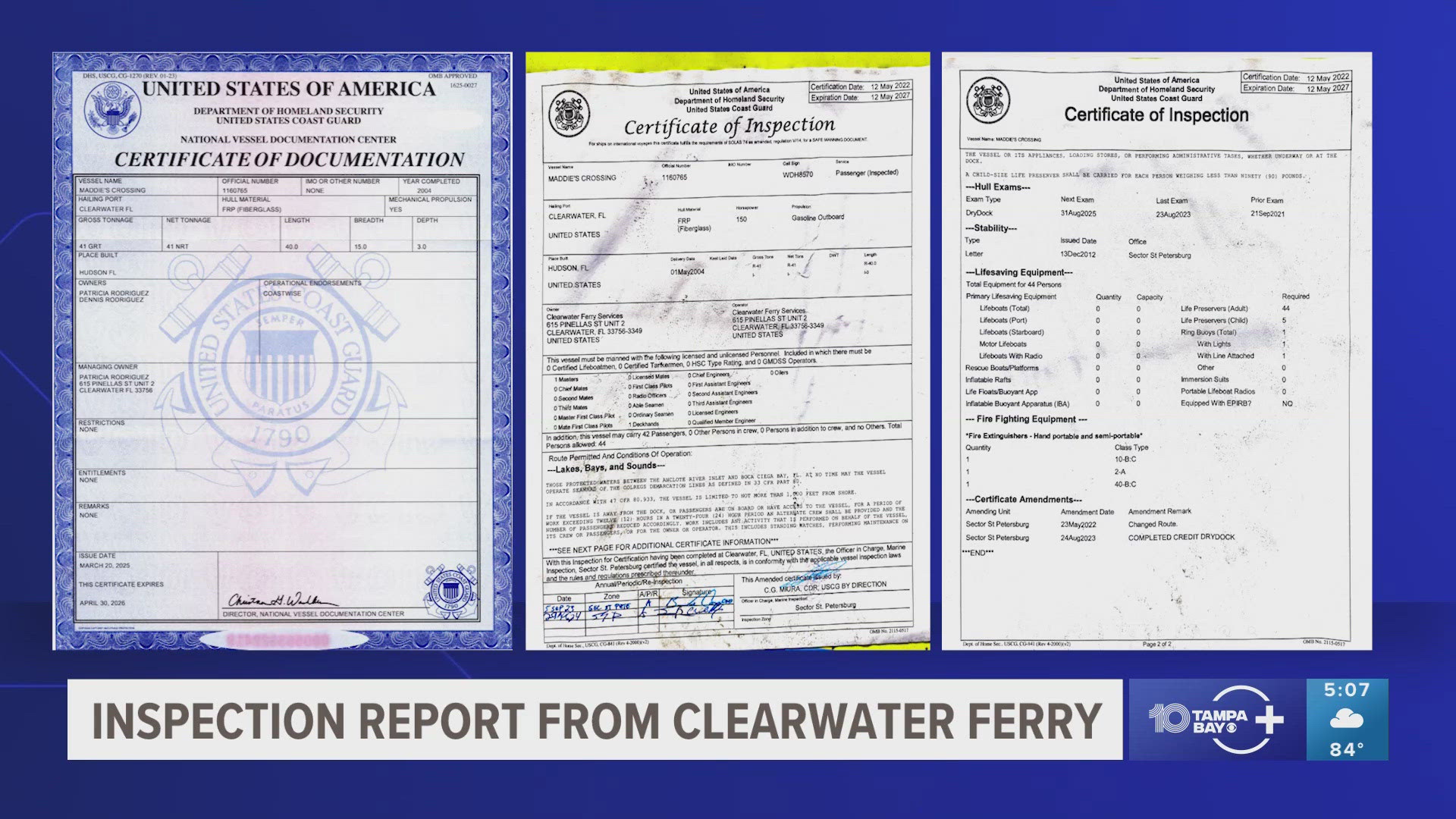 As of May 13, no one has been arrested. Passengers have filed at least one lawsuit against the operator of the boat that collided with the ferry, Jeff Knight.