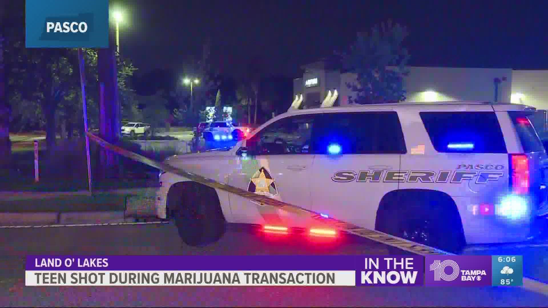 Two teens were trying to sell marijuana in the parking lot near Tropical Smoothie Cafe.