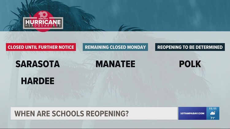 When are schools reopening after Ian? Here's the latest