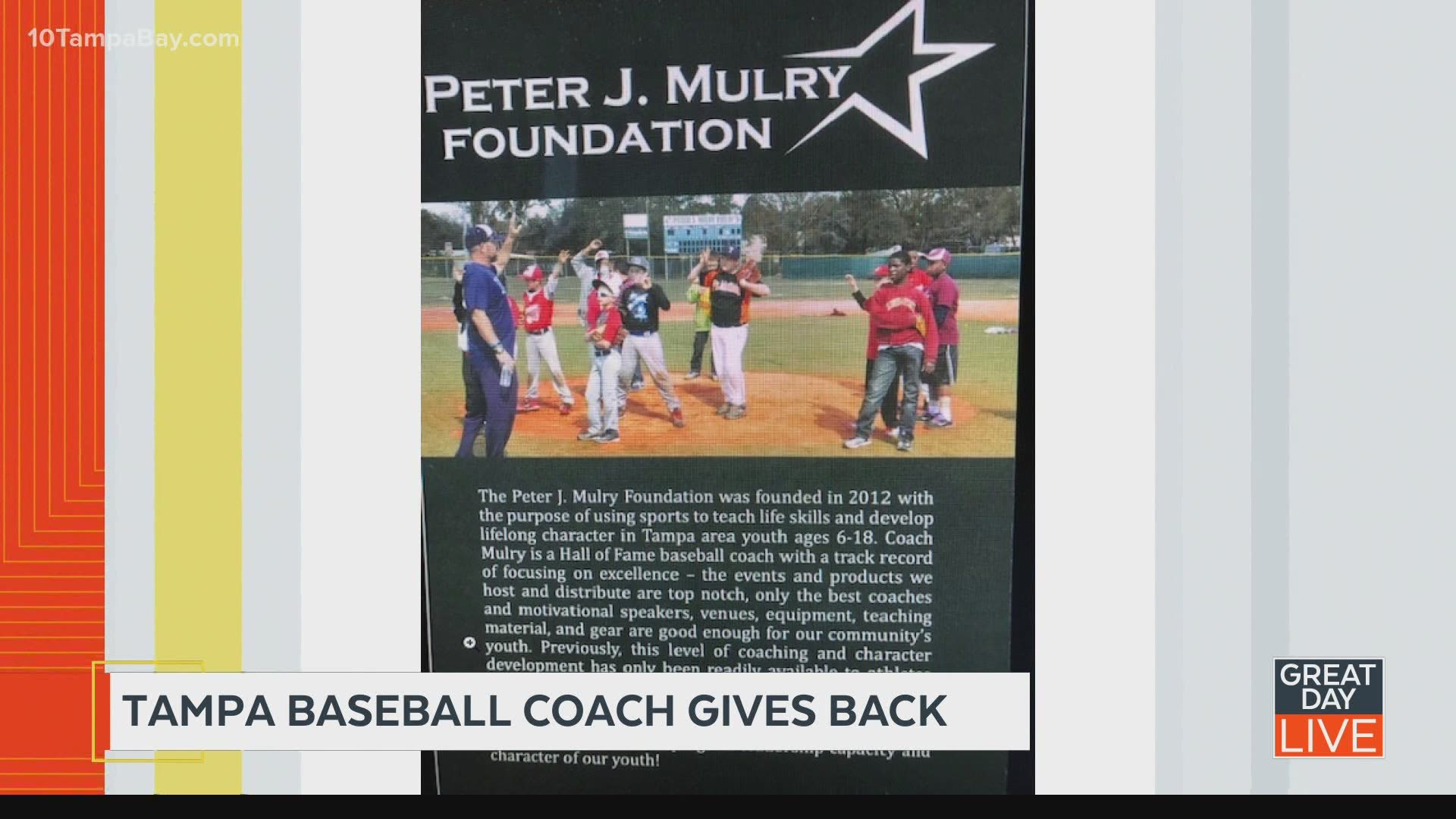 Former Tampa area baseball coach celebrates 20 years of giving back