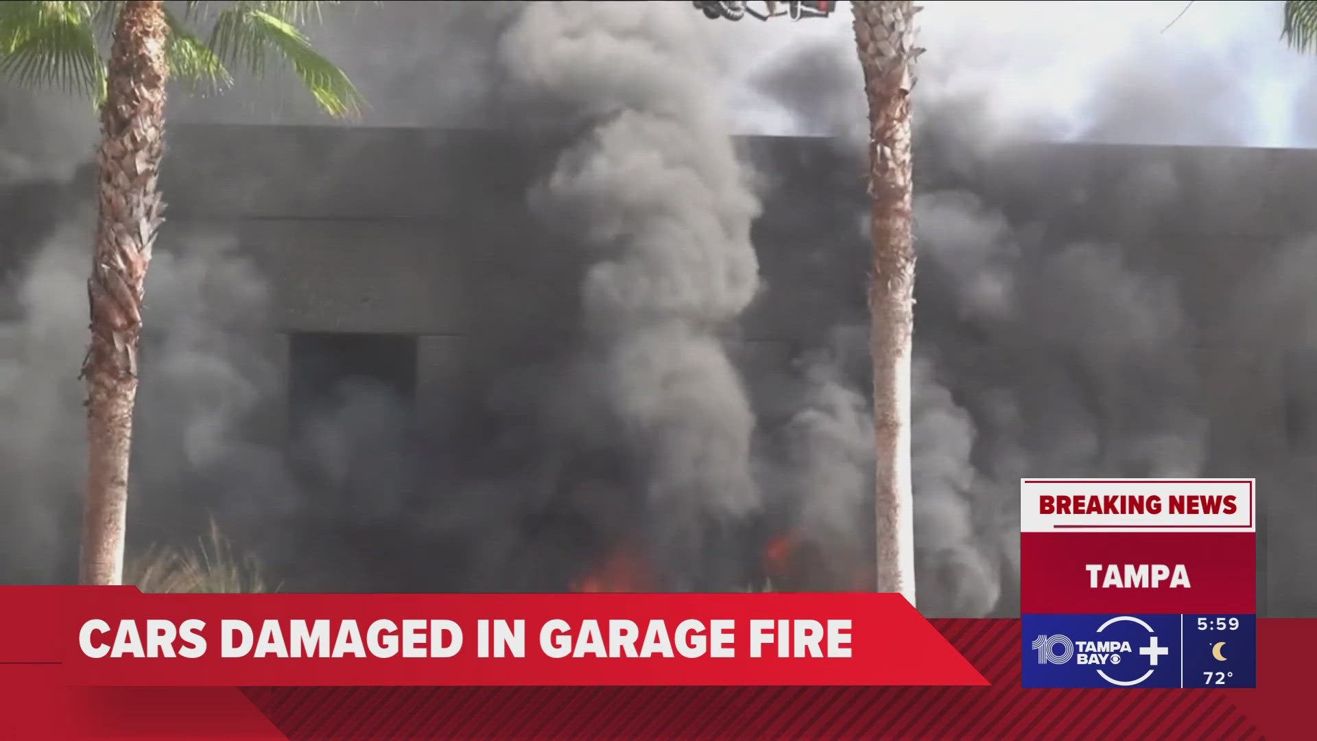 Multiple cars catch fire near Grand Hyatt hotel parking garage in Tampa ...