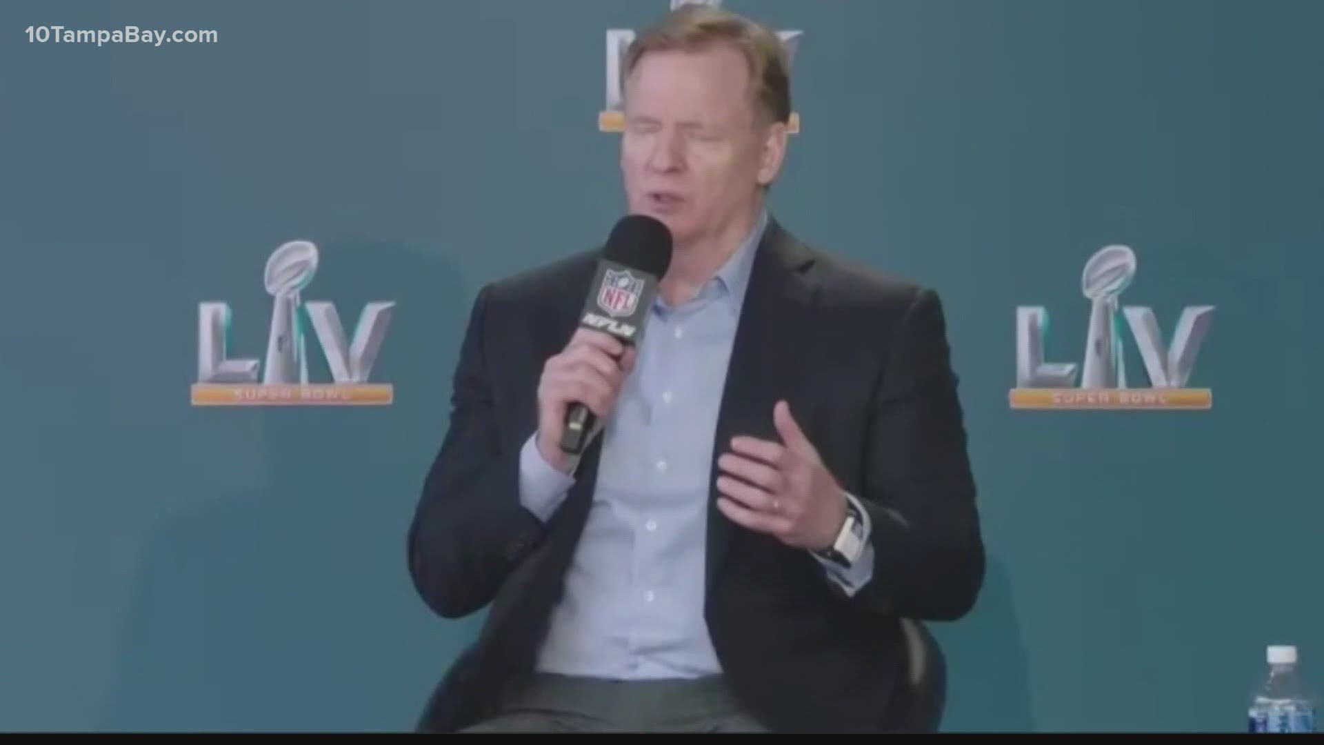 NFL Commissioner Roger Goodell Speaks Ahead of the Super Bowl