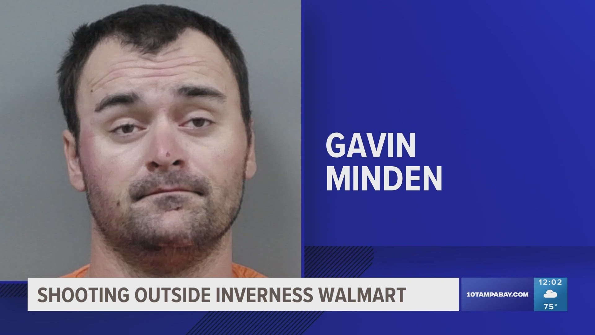 Deputies arrested 30-year-old Gavin Minden in connection to a shooting at a Walmart parking lot off of East Gulf to Lake Highway near the Citrus Wildlife Management.