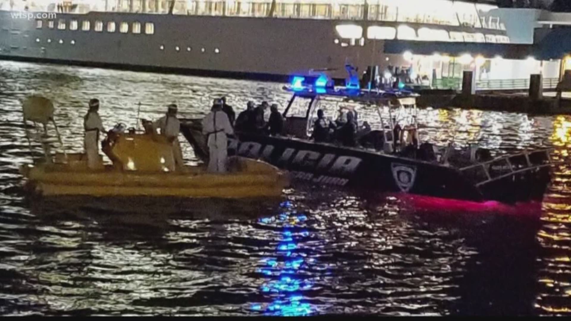 Coast Guard divers reportedly found the body of a man who went overboard from a cruise ship just off Puerto Rico’s north shore.