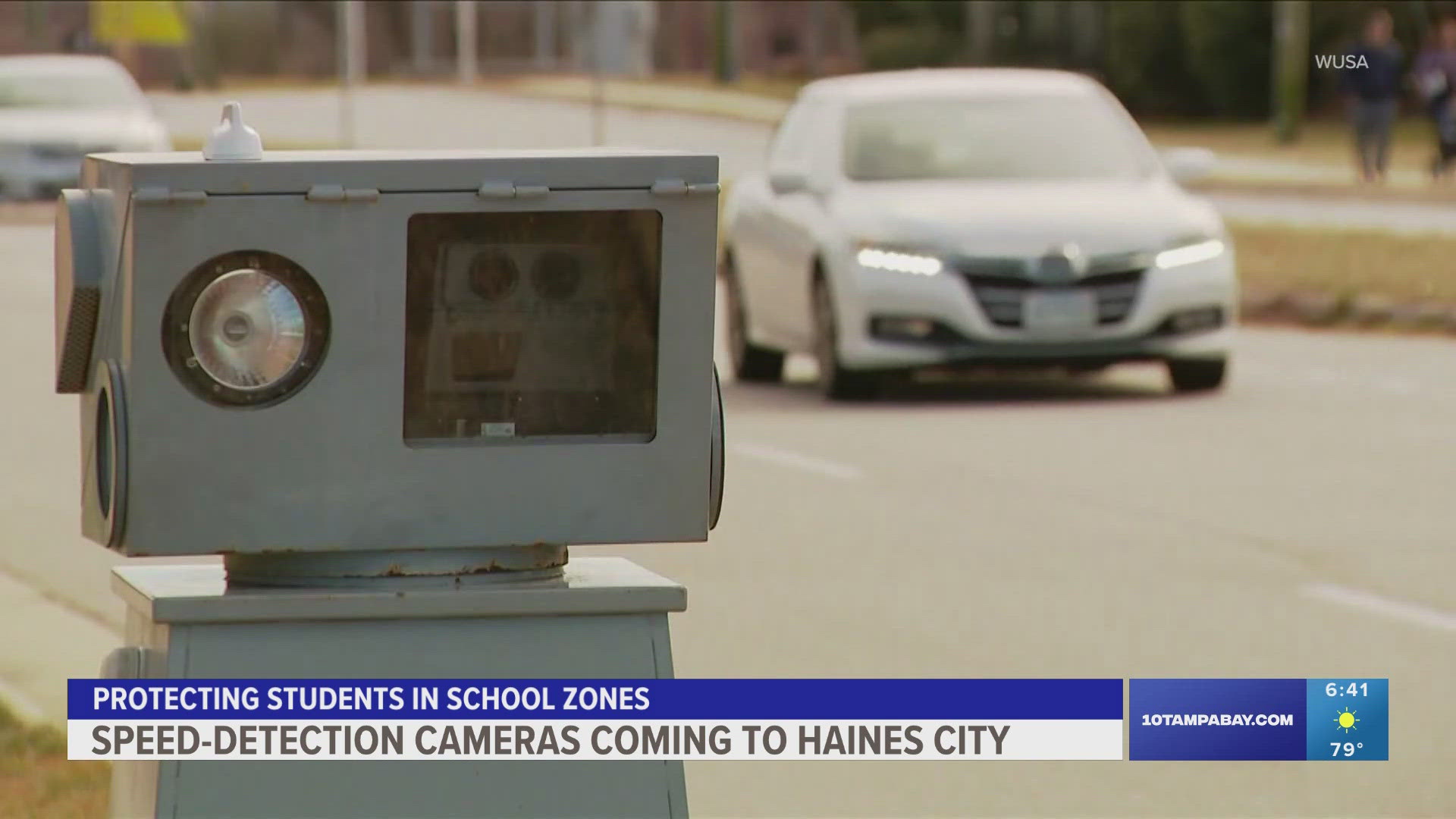 City leaders are making sure residents are aware of how fastthey're driving in school zones.