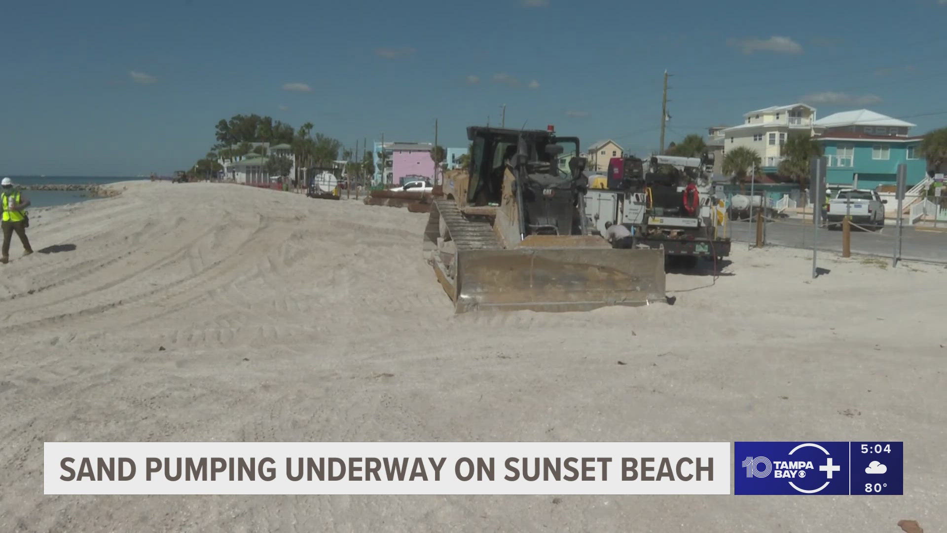 Massive beach nourishment project rolls through Pinellas County | wtsp.com