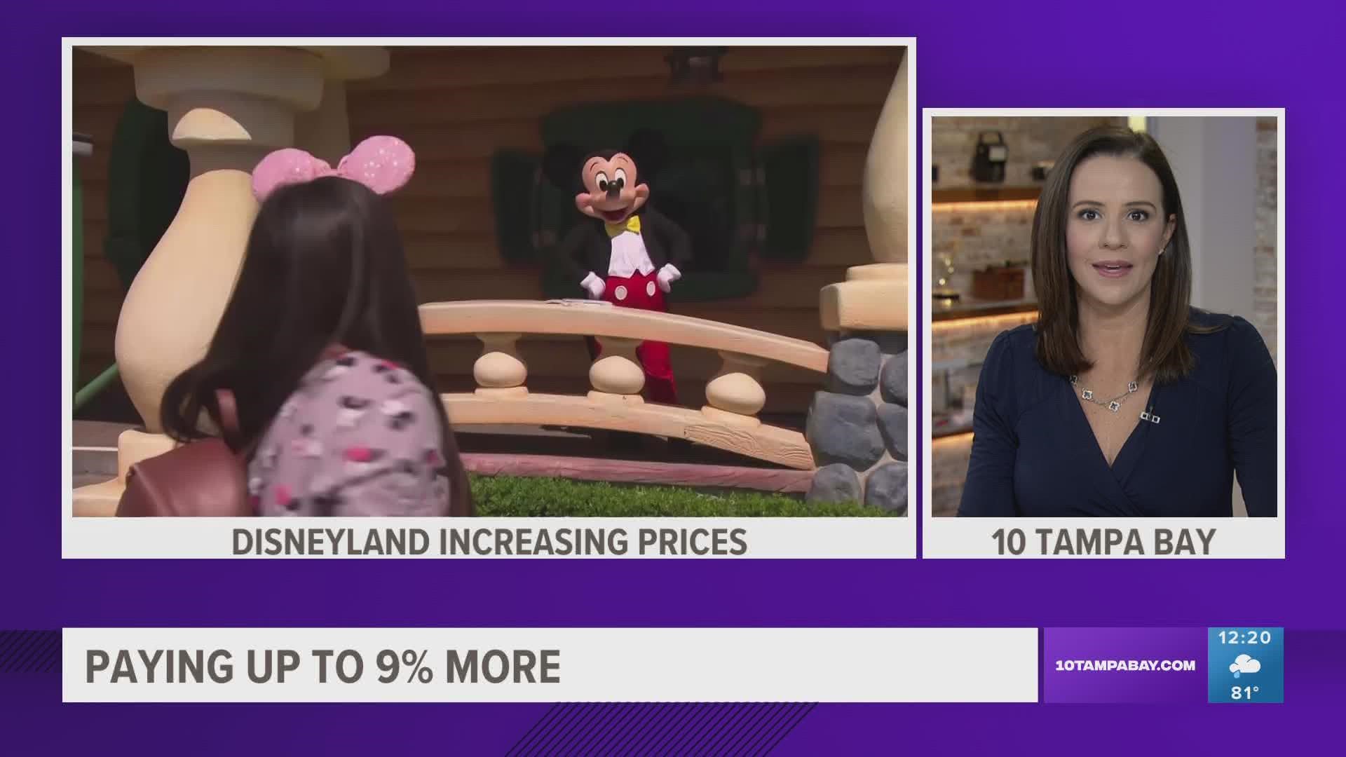 The happiest place on earth is raising its prices.