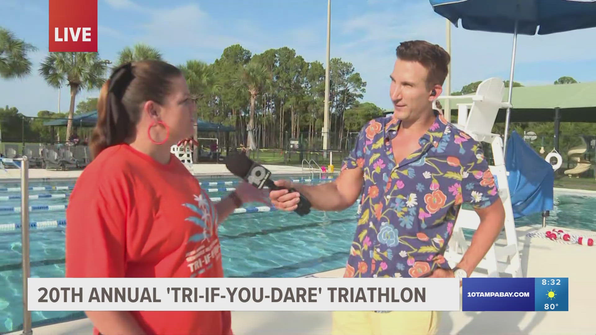 Young athletes around 11 and 12 years old started with running, then biking then swimming in an annual triathlon in Seminole.
