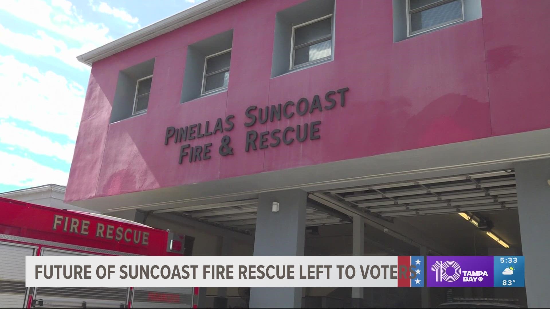 In Pinellas County, a new tax is up for vote on the ballot to allocate more money to the district. Their fire chief says it's imperative to continue operating.