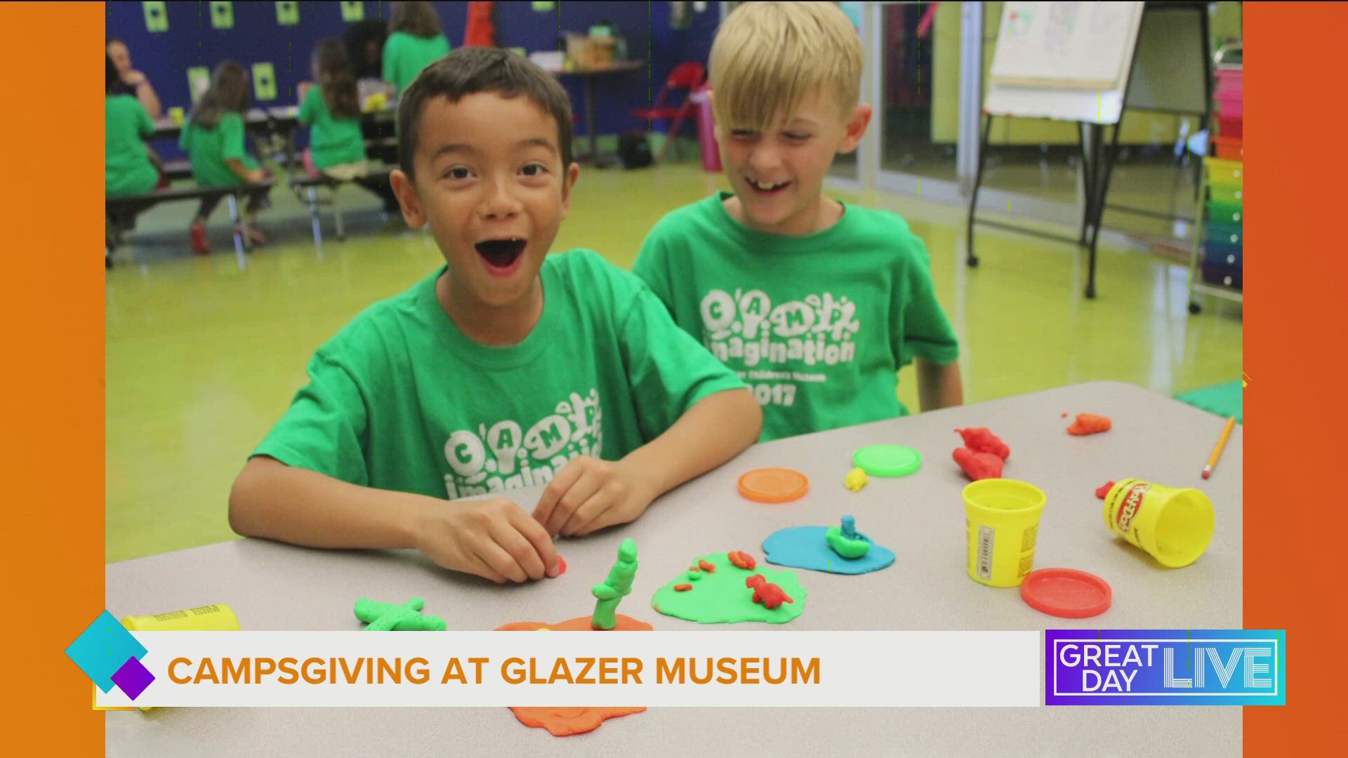 The Glazer Children's Museum is hosting Camp Imagination during the week leading up to Thanksgiving. 