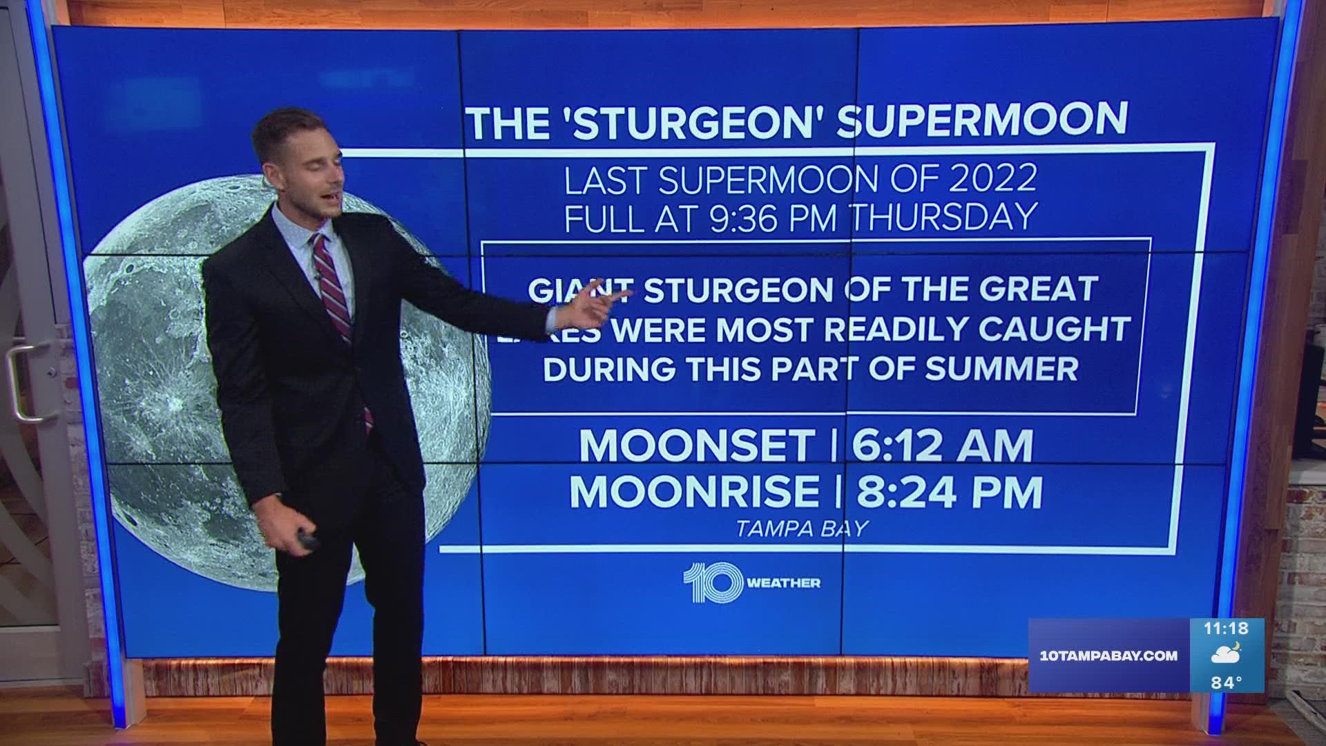 Unfortunately for the Tampa Bay area, it's a cloudy night and cloud coverage could impact your view of the supermoon.