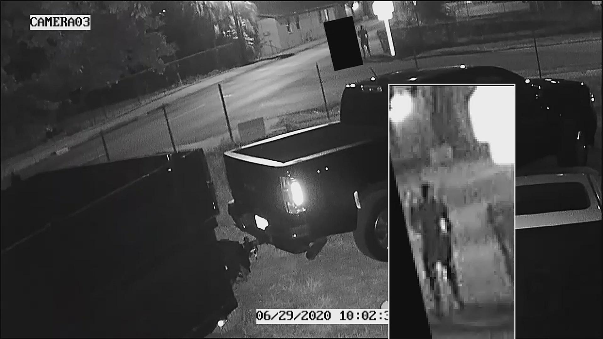 Police say surveillance video captured two men walking together prior to a deadly shooting.