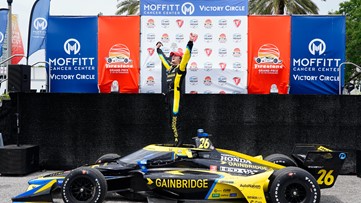 Tampa Bay area local Colton Herta wins St. Pete Grand Prix