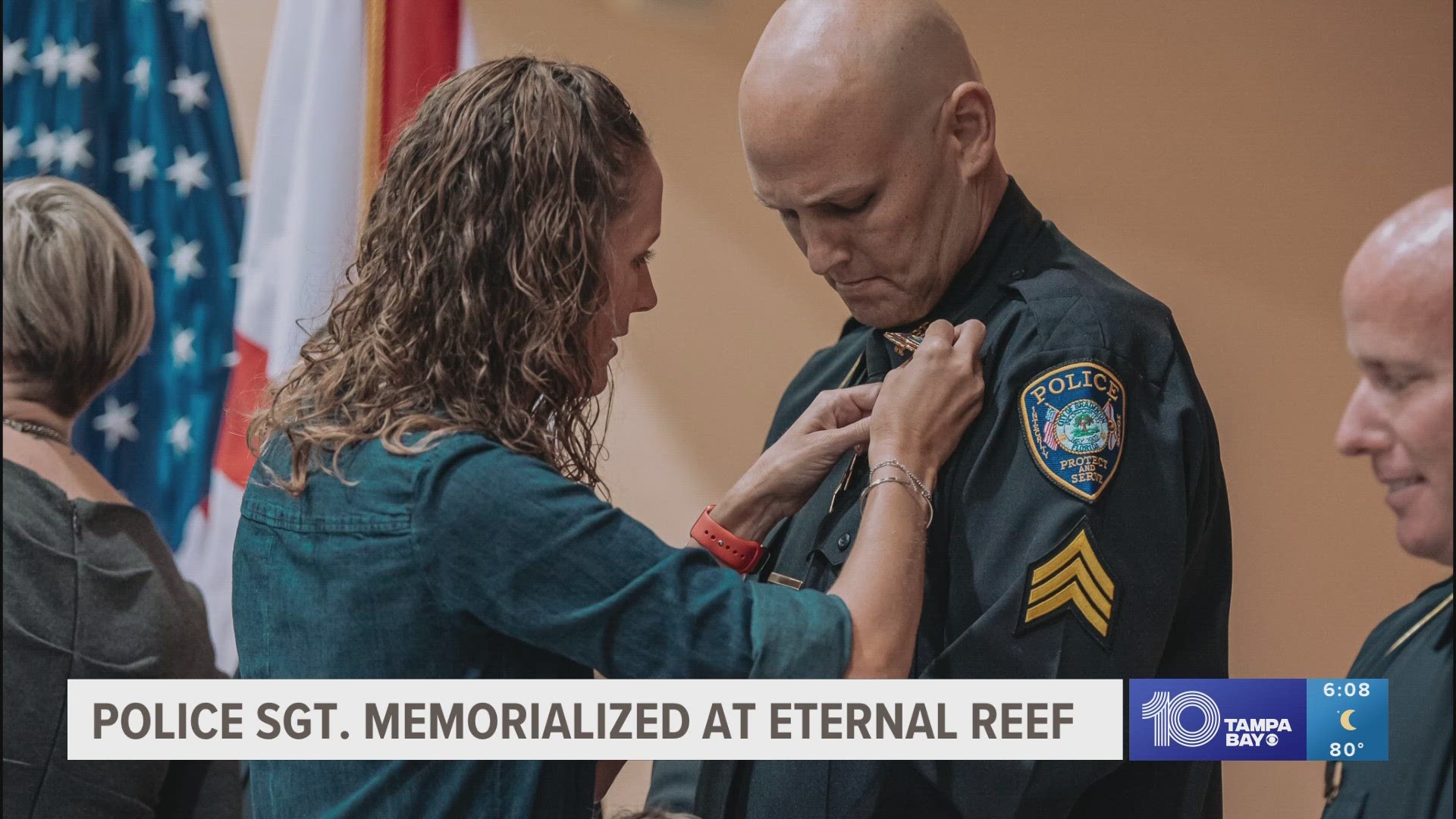 Bradenton Police Sergeant Lee Cosens died on April 16 after battling metastatic kidney cancer. Now, his remains will be used to help protect our environment.