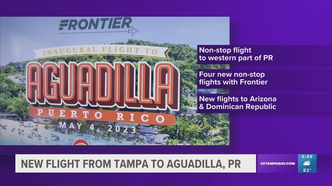 Tampa airport introduces nonstop flight to Aguadilla, PR