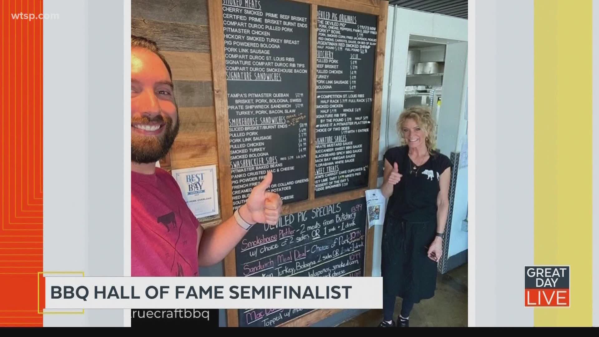 Local restaurant owner is named BBQ Hall of Fame semi-finalist.