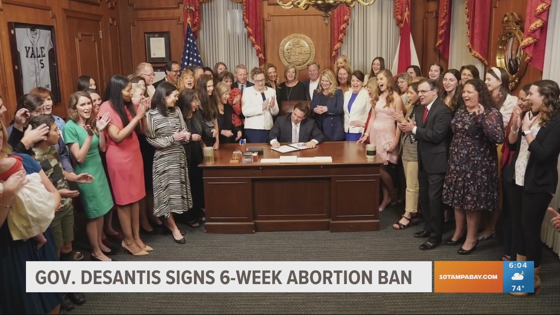 The new abortion law puts Florida in a similar position as Georgia, banning most abortions after 6 weeks of pregnancy. It does include a few exceptions.