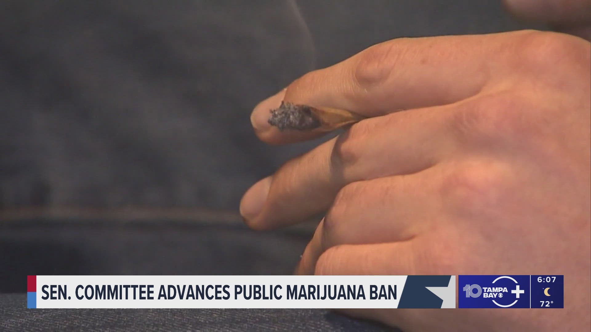 wtsp.com - Andy Paden - Florida Senate advances bill looking to ban smoking marijuana in public spaces