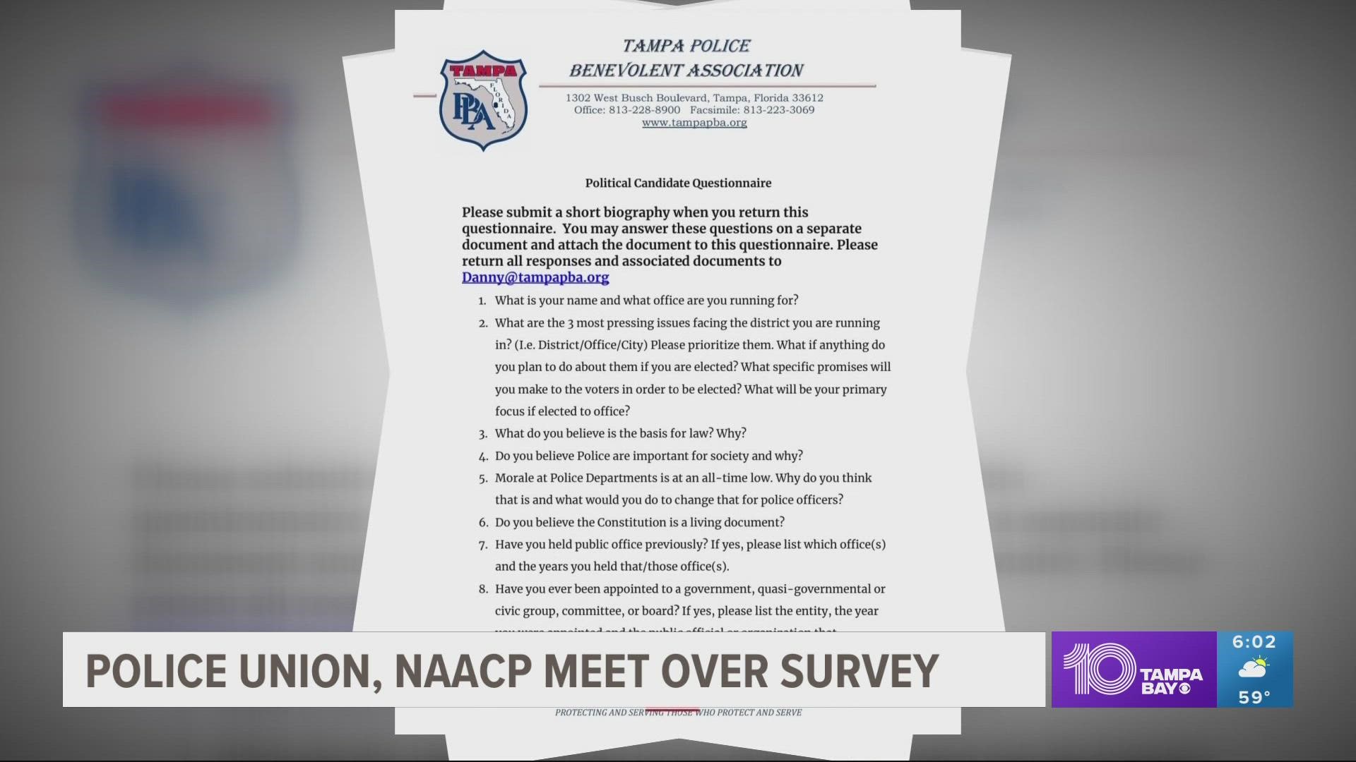 The NAACP says it was a tough but necessary conversation.