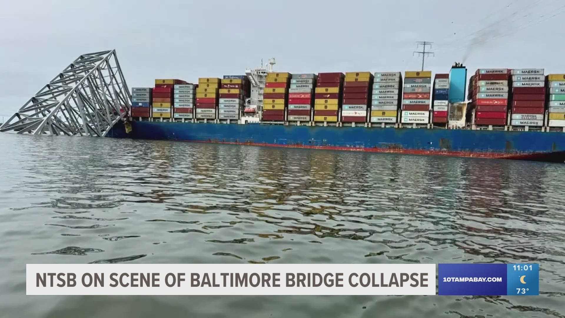 With the ship barreling toward the bridge, authorities had just enough time to stop cars from coming over the bridge, Maryland's governor said.