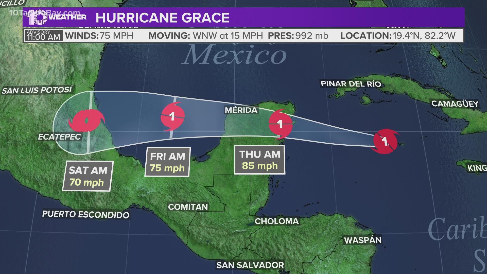 Further intensification is likely before the storm makes landfall Thursday morning in Mexico.