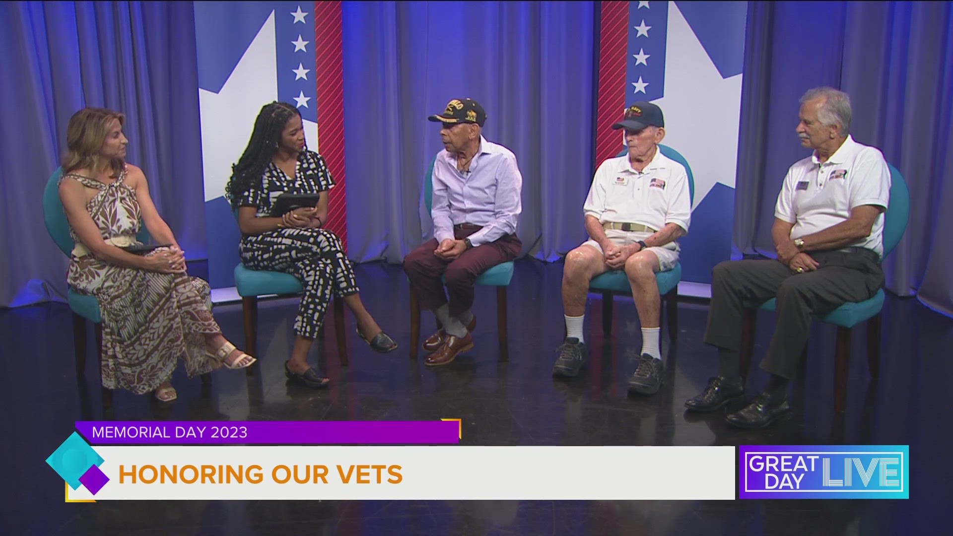 Two WWII vets shared their stories on GDL, as well as talked about their recent Honor Flights.