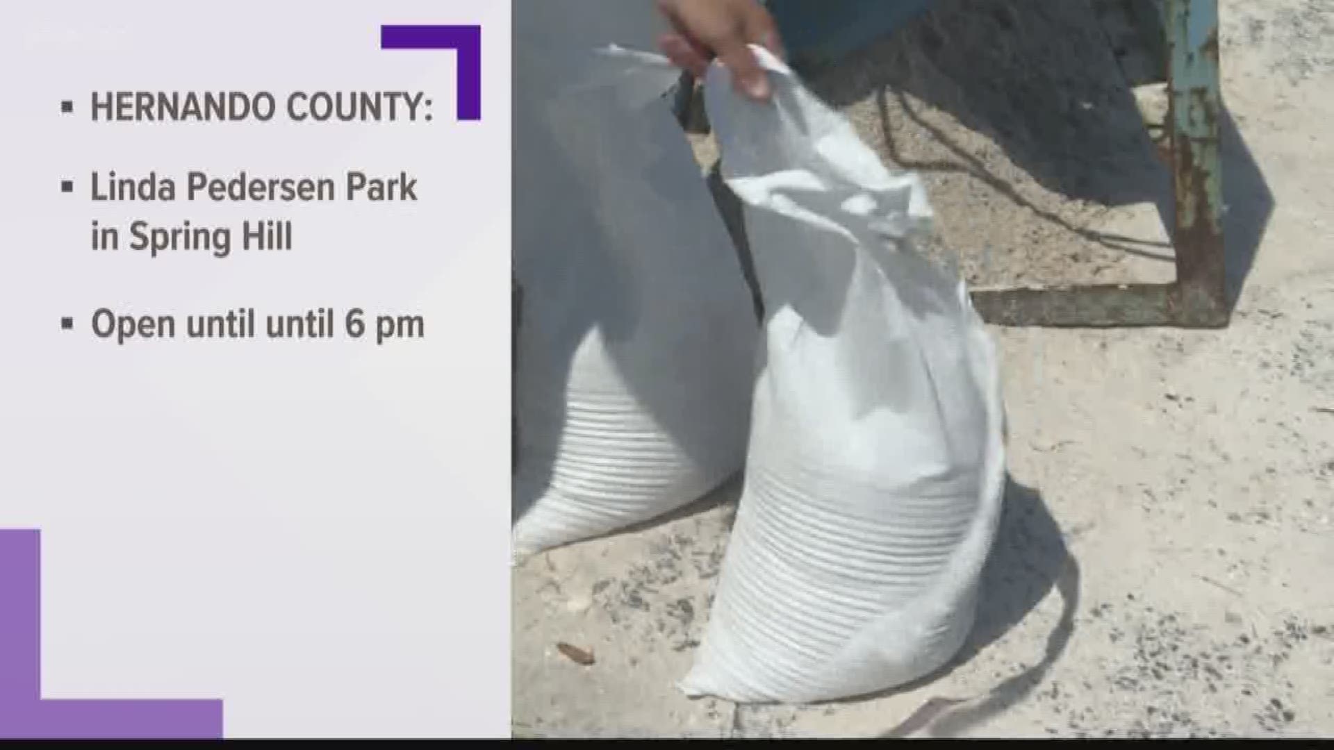 With Tropical Storm Nestor expected to cause storm surge, some counties and cities along Florida's Gulf Coast opened sandbag sites.