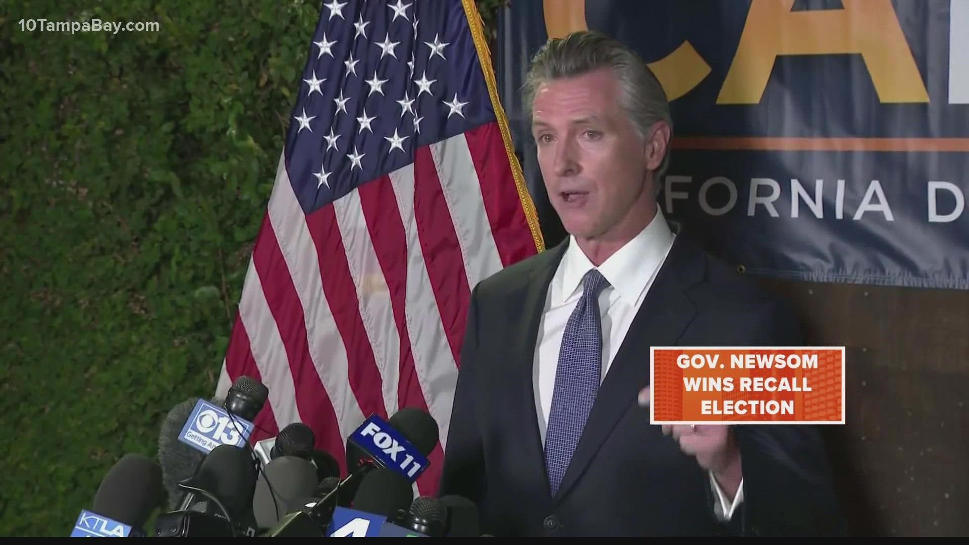 California has voted not to recall Gov. Gavin Newsom.