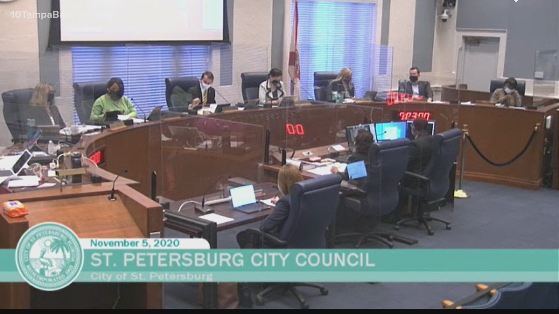 St. Petersburg City Council met in person for the first time in months Thursday.