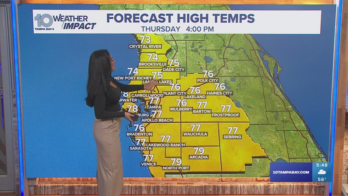 10 Weather Tampa Bay area morning forecast Thursday, Oct. 17, 2024
