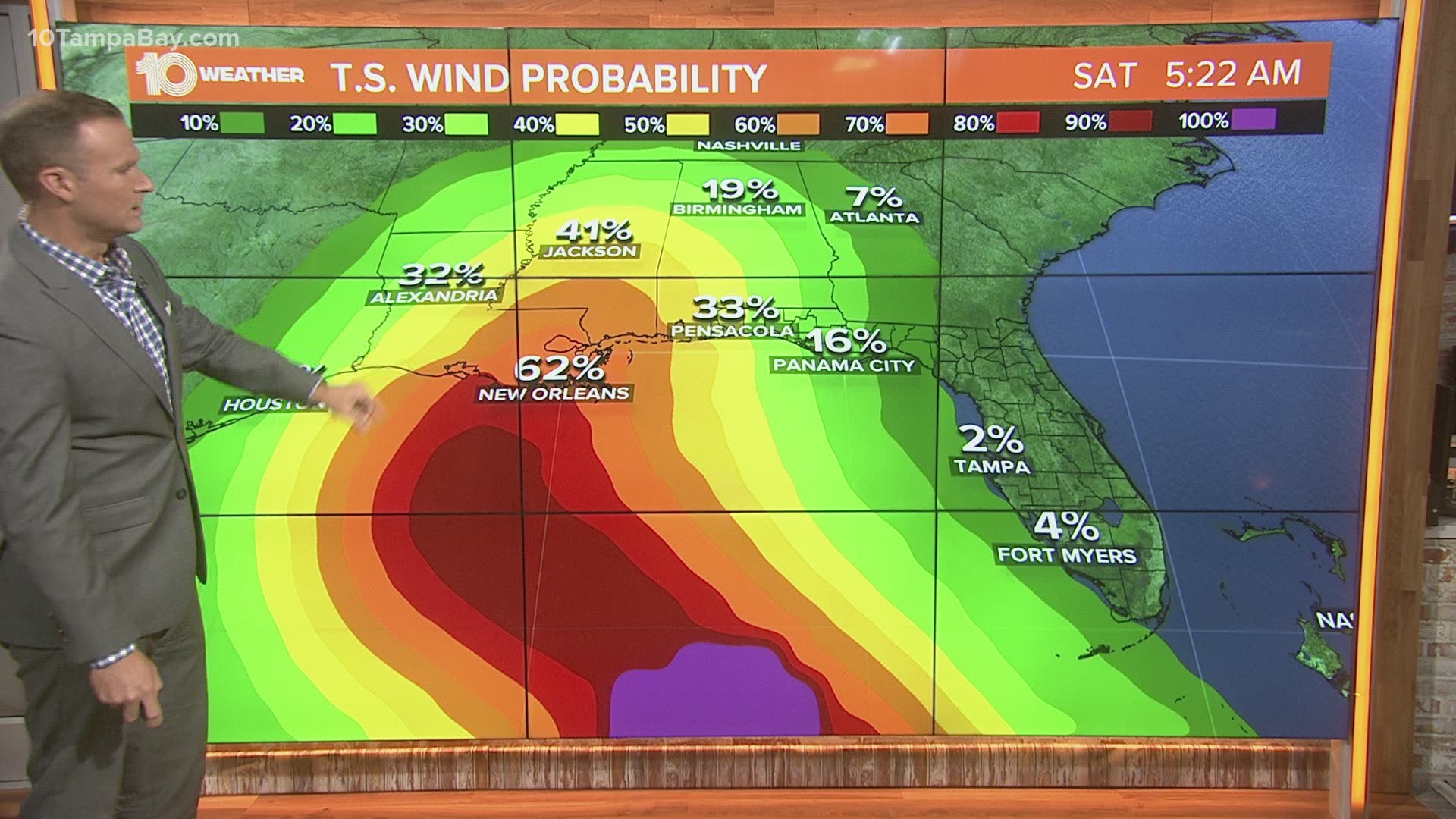 Your 5 a.m. weather update for Monday, Oct. 5, 2020. Tracking Tropical Depression 26 and Tropical Storm Gamma.