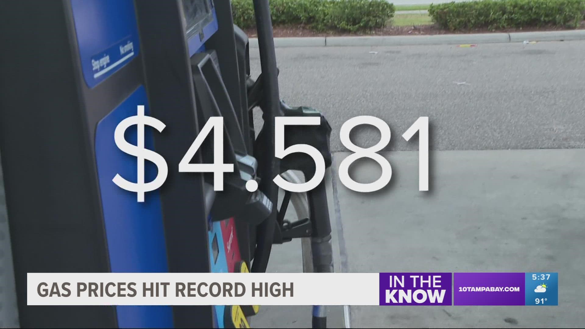 The prices at the pump this afternoon might be higher than what you saw this morning.