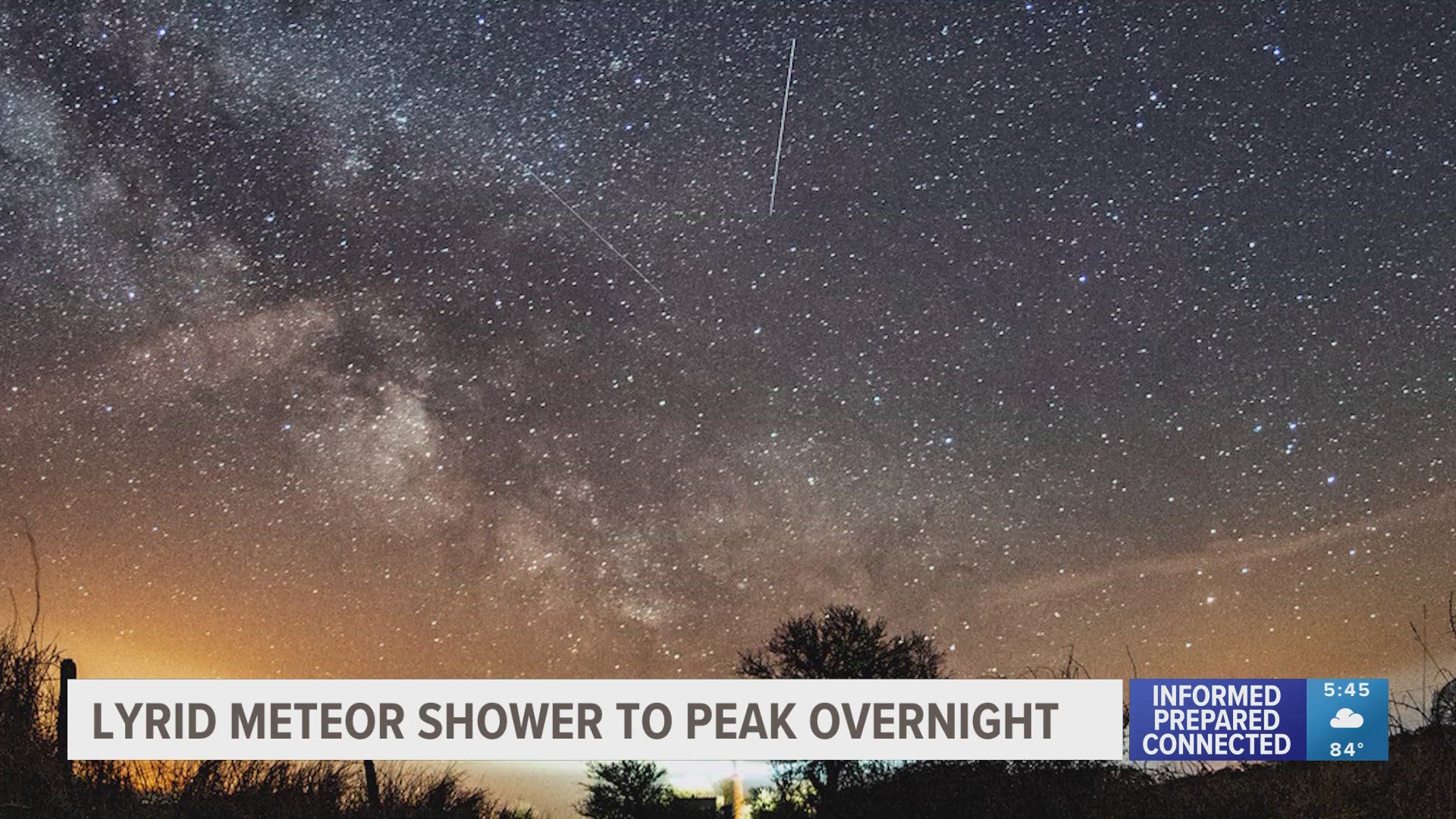 While the Lyrids aren't expected to be as active as it's been in the past, it's still spring's first chance to see shooting stars.