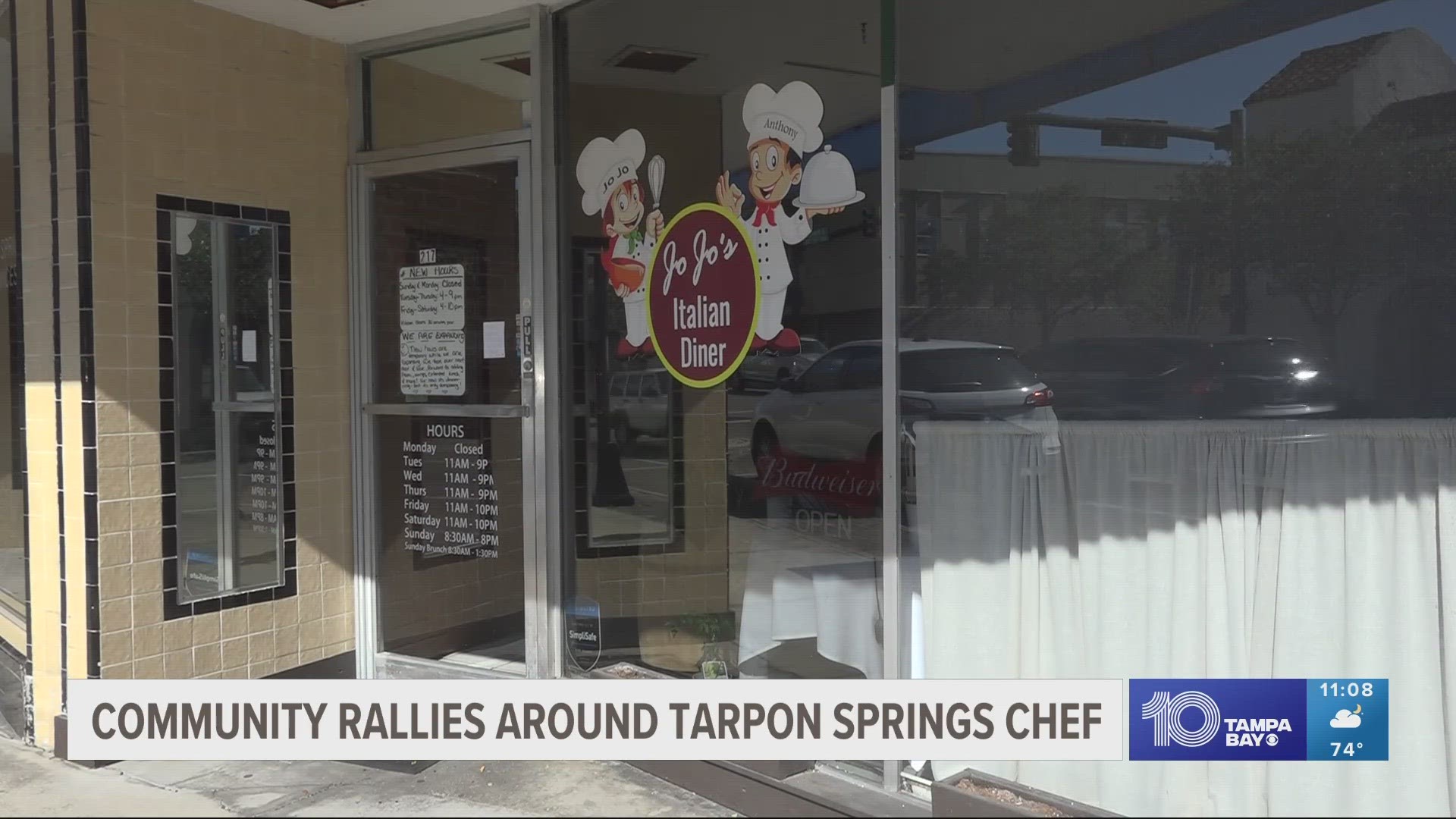 Jojo Stone of Jojo's Italian Diner is the restaurant's owner and only chef. While she recovers from sepsis, the Tarpon Springs community is stepping up to help.