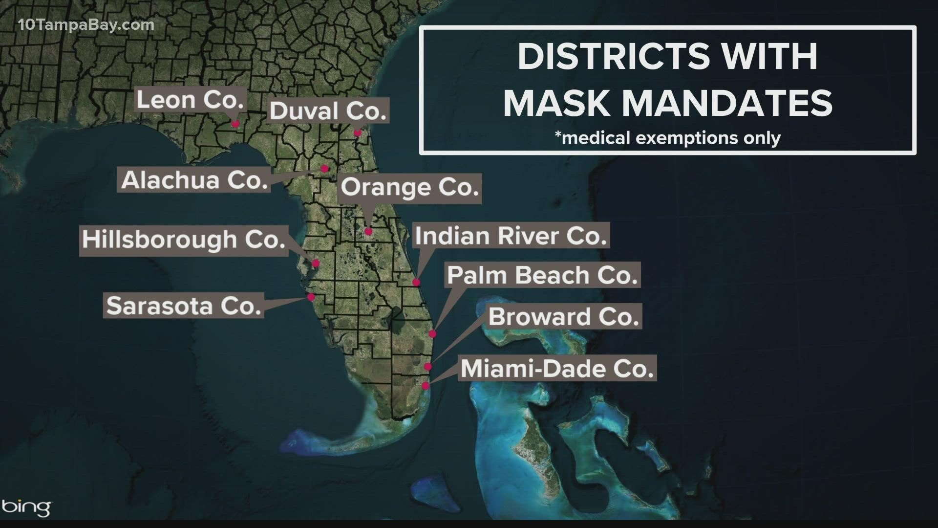 Individual school districts will maintain the power to decide whether to require masks for students and staff.
