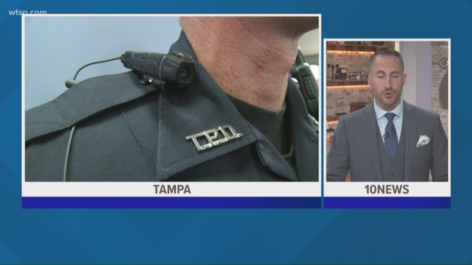 Tampa Mayor Jane Castor said Friday the Tampa Police Department will up to 650 blue-tooth body cameras.