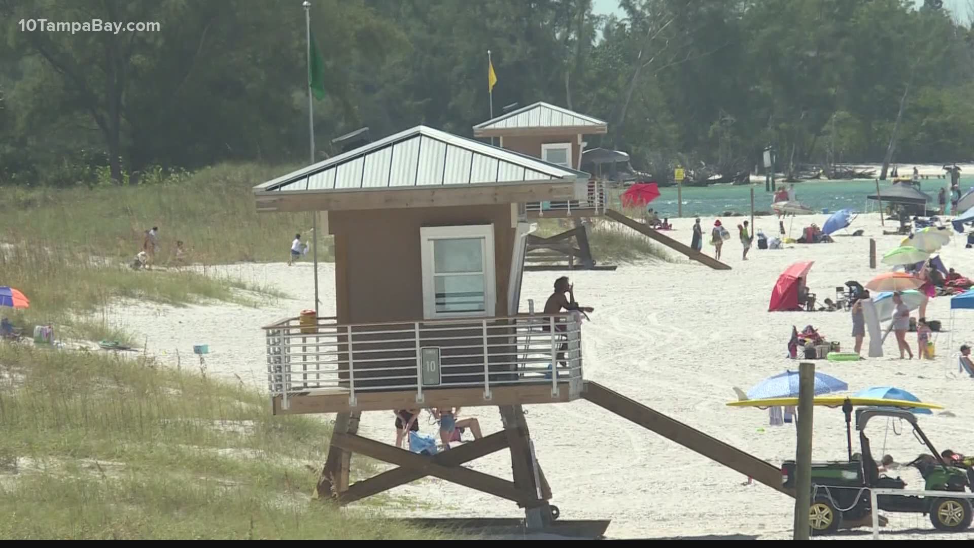 A new system built into lifeguard stands is designed to stop a lightening strike from forming in order to protect first responders and beachgoers during a storm.