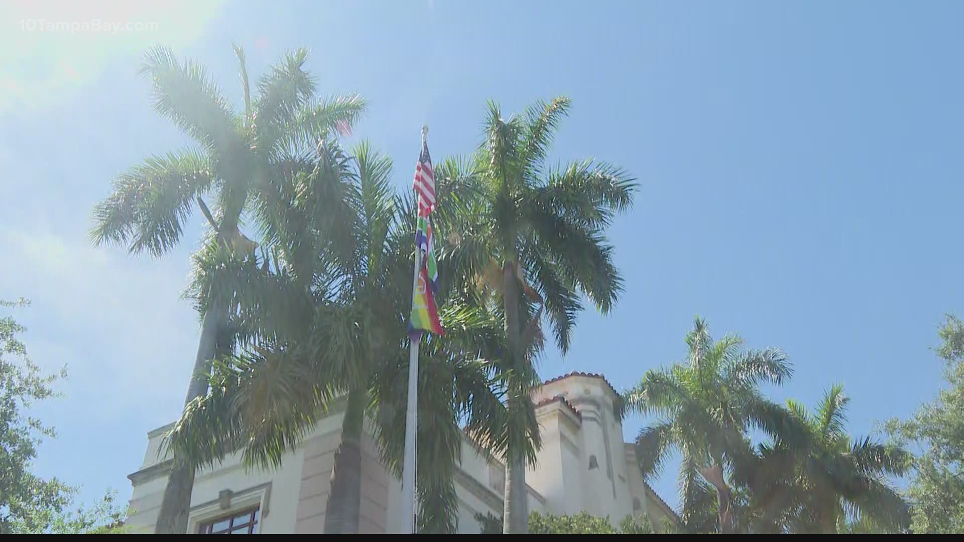 The mayor began by condemning Gov. Ron DeSantis' signing of the state's controversial transgender athlete ban.